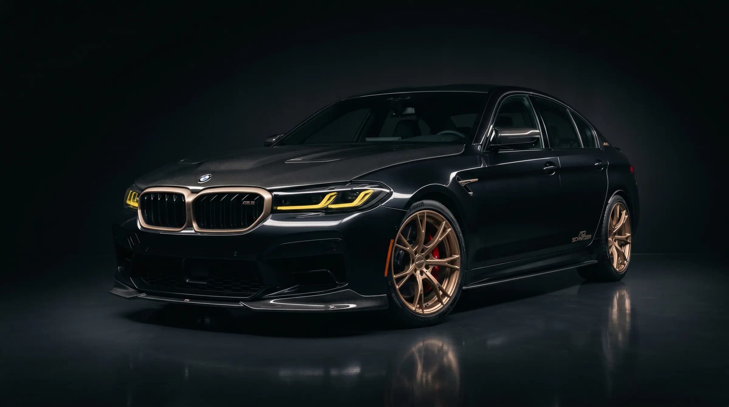 BMW M5 с обвесом AC Schnitzer ACS5 — передний бампер, пороги, диффузор