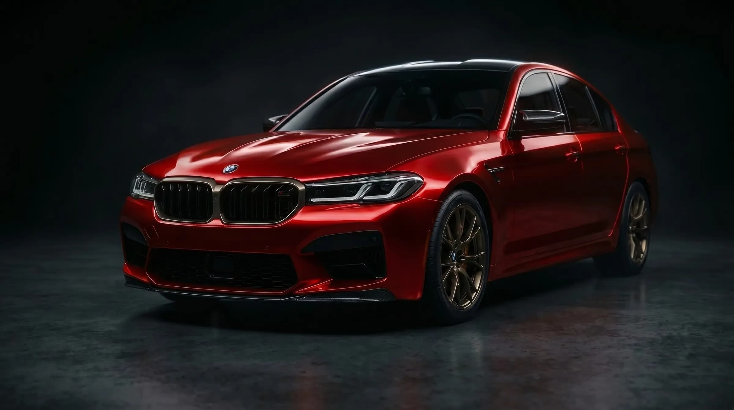 BMW M5 после оклейки антигравийной плёнкой PPF в студии детейлинга Санкт-Петербурга