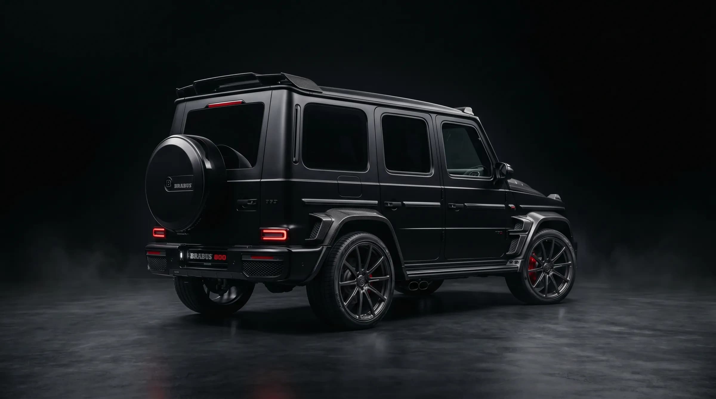 Mercedes G63 с полным пакетом Brabus 800 — расширенный кузов, обвес, выхлоп